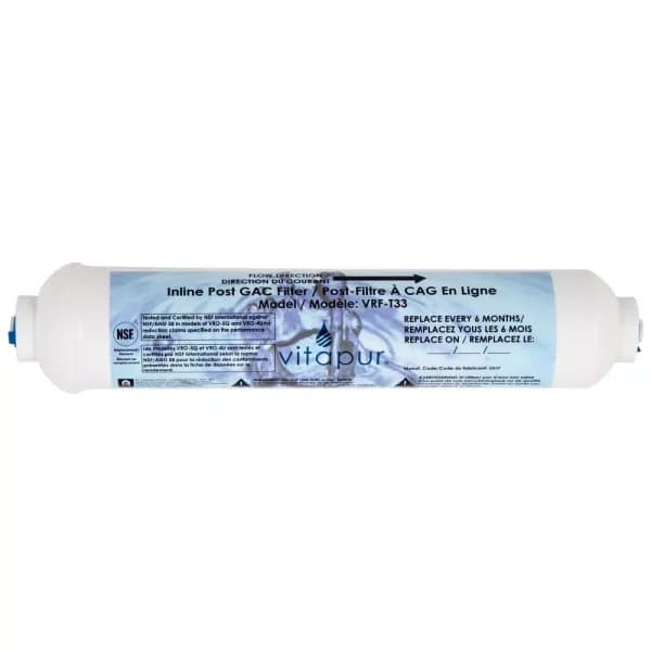 Vitapur In-line GAC Replacement Polishing Filter for VRO-4U and VRO-5Q Reverse Osmosis Systems