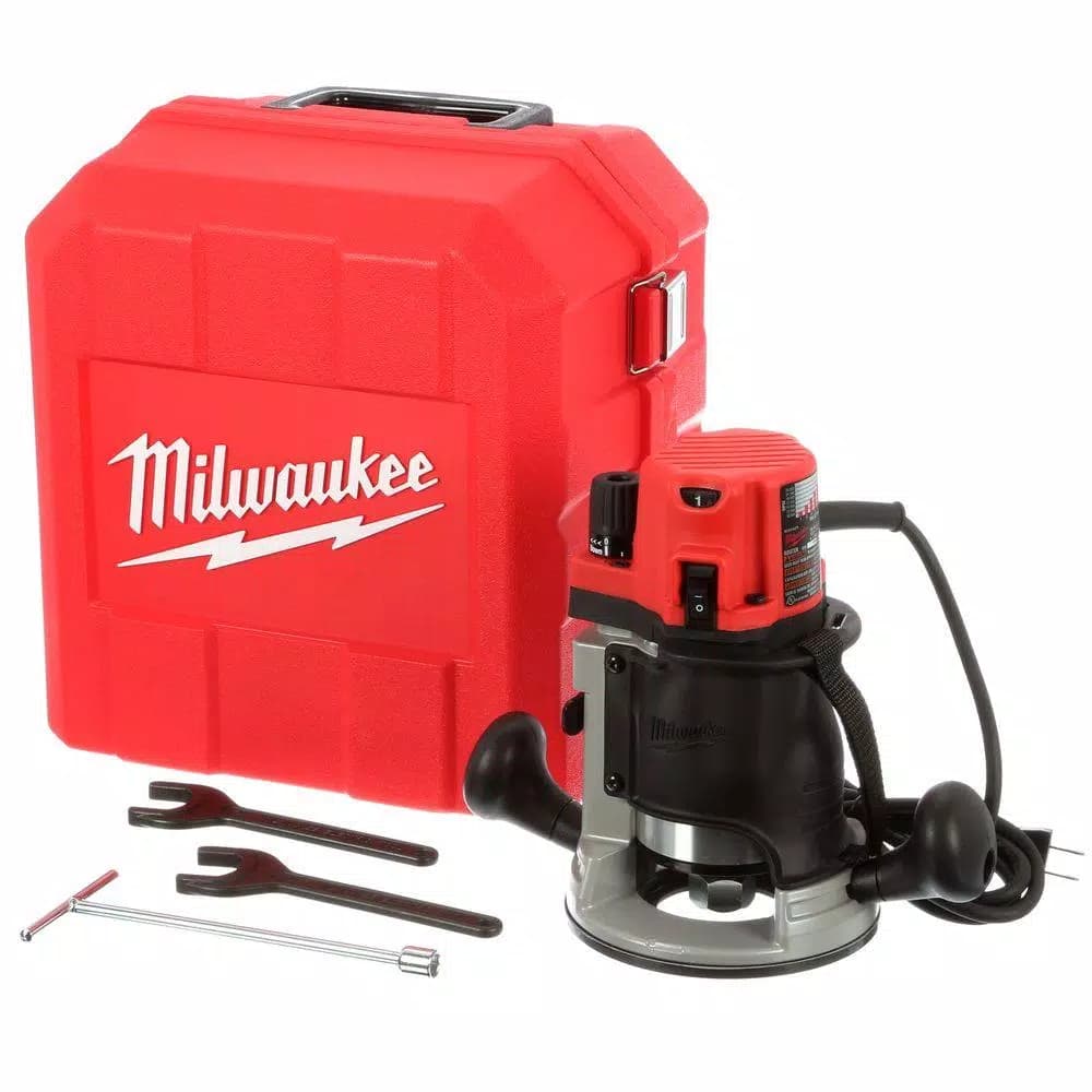 Milwaukee 2-1/4 HP Max Corded Router Kit with Impact-Resistant Carrying Case
