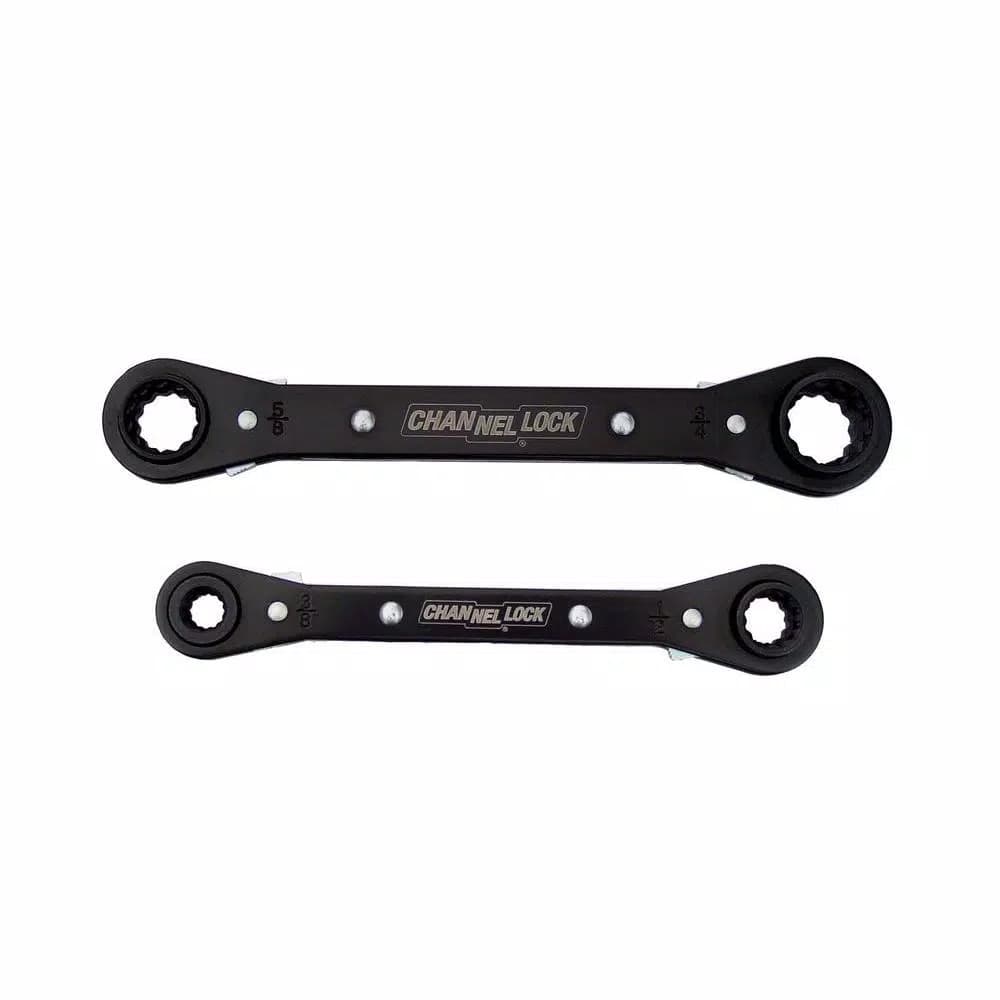 Channellock 4-in-1 SAE Ratcheting Wrench Set, Reversible 12-Point Socket Tool