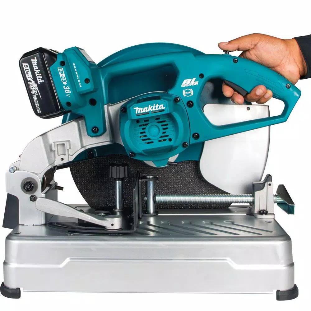 Makita 18V X2 LXT Brushless 14 in. Cordless Cut-Off Saw Kit with 5.0 Ah Batteries and Charger