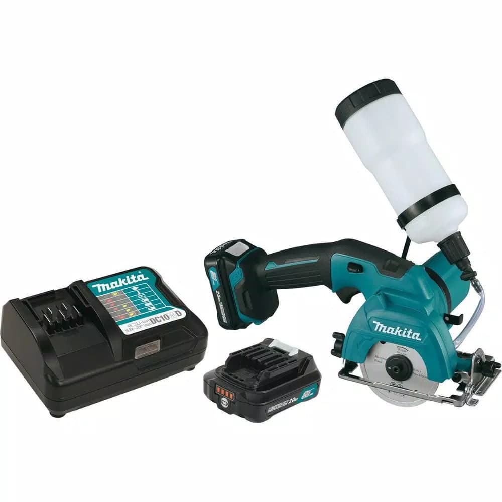 Makita 12V MAX CXT Cordless 3-3/8 in. Tile and Glass Saw Kit