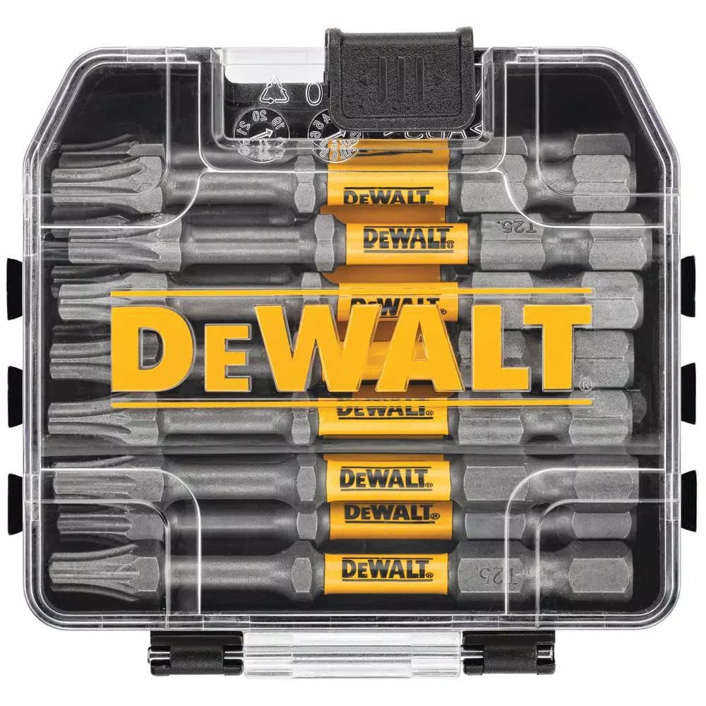DEWALT MAX IMPACT 2.5 in. #25 Torx Bits, 15-Piece Set with Storage Case