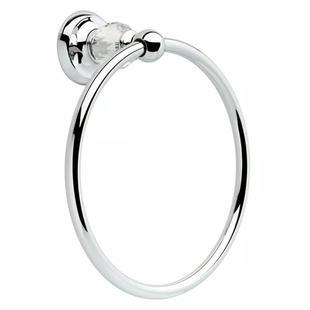 Delta Nora Chrome and Glass Towel Ring