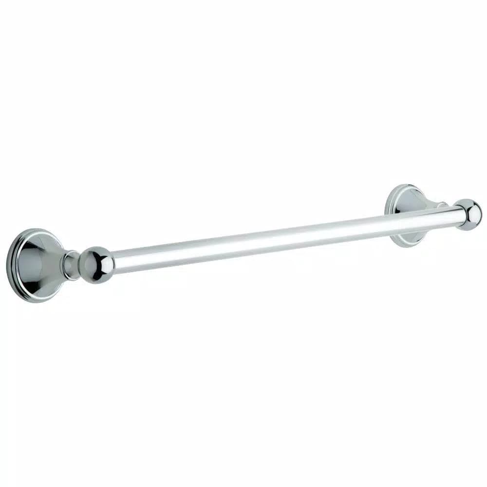 Delta Crestfield 18 in. Chrome Towel Bar, Modern Zinc Die Cast Single Towel Bar