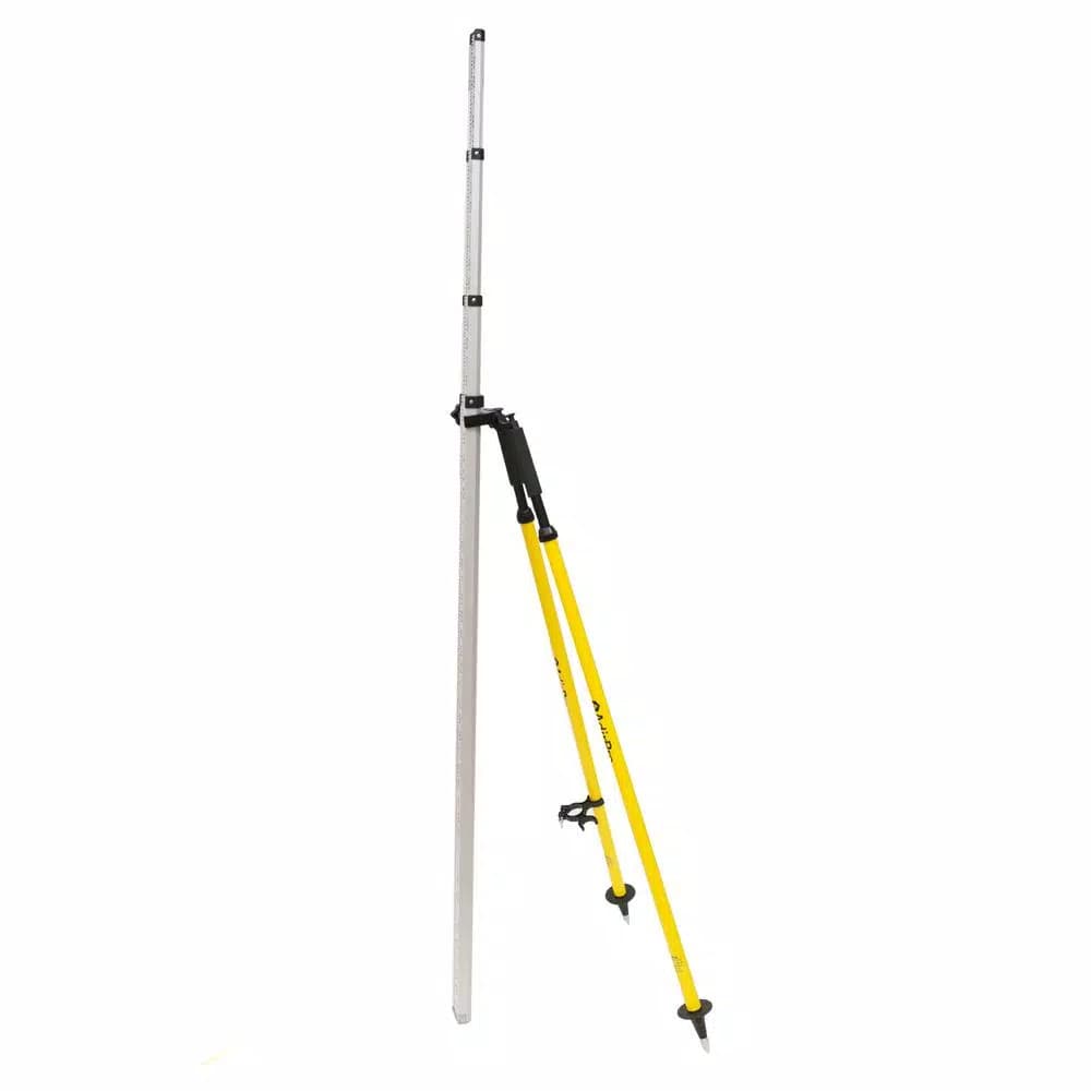 AdirPro Aluminum Yellow Leveling Rod Bipod with Reinforced Feet