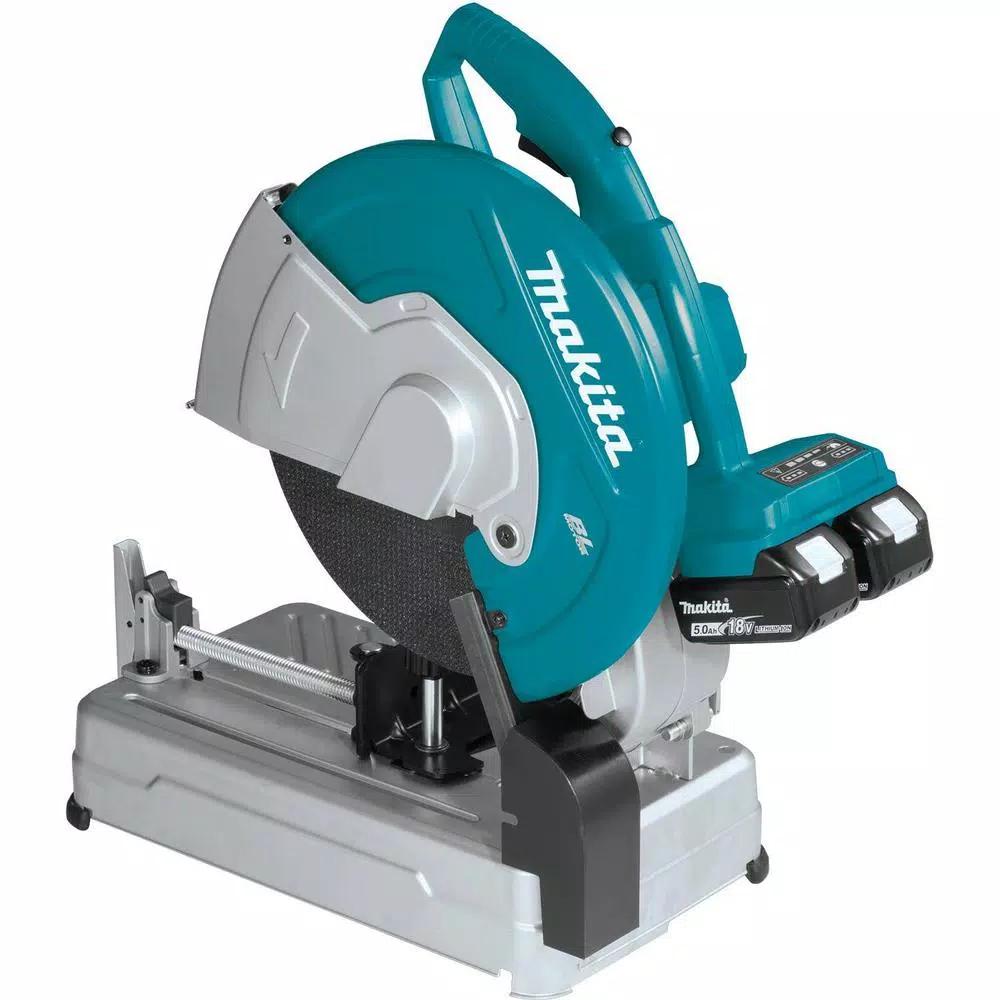 Makita 18V X2 LXT Brushless 14 in. Cordless Cut-Off Saw Kit with 5.0 Ah Batteries and Charger