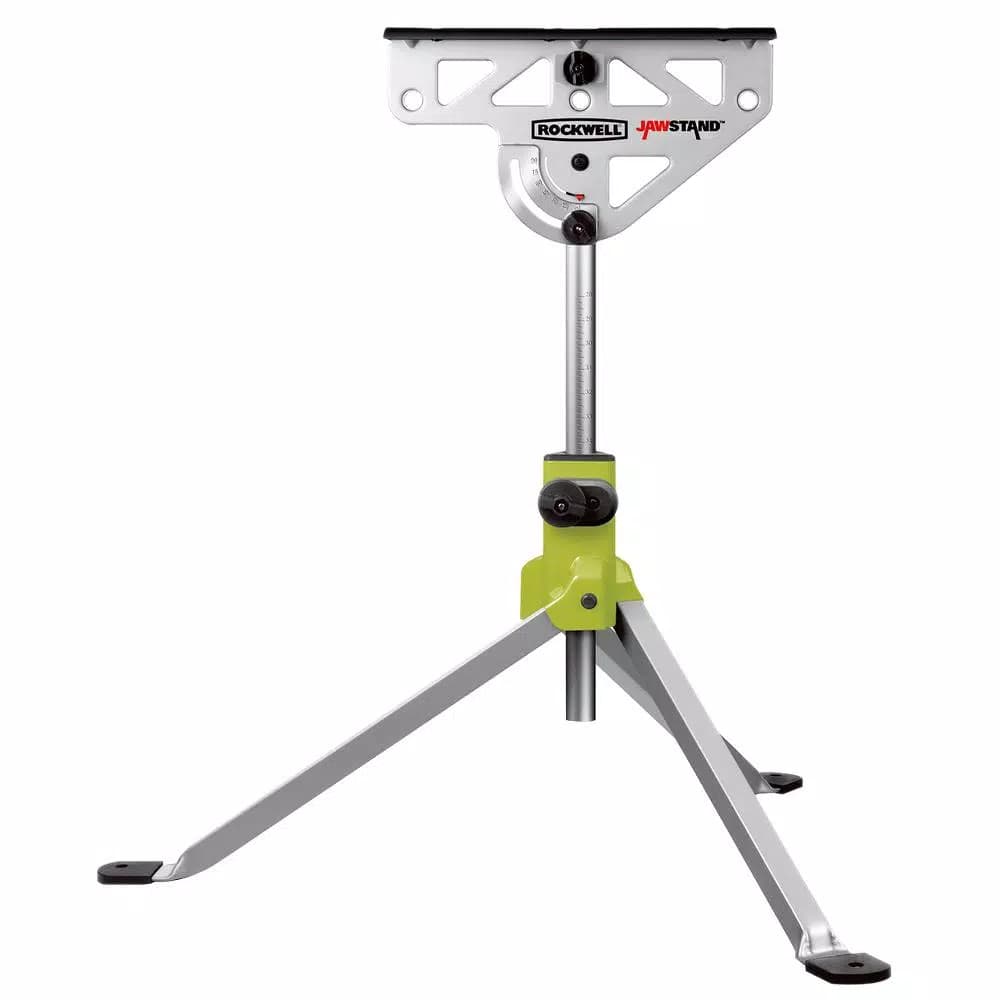 Rockwell JawStand Multi-Use Work Station - Portable Support Stand with Built-in Clamp for Miter and Table Saws