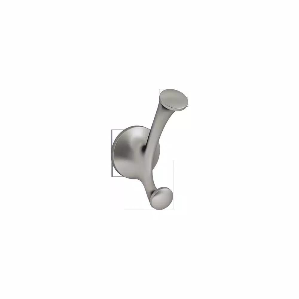 KOHLER Elliston Double Robe Hook in Brushed Nickel