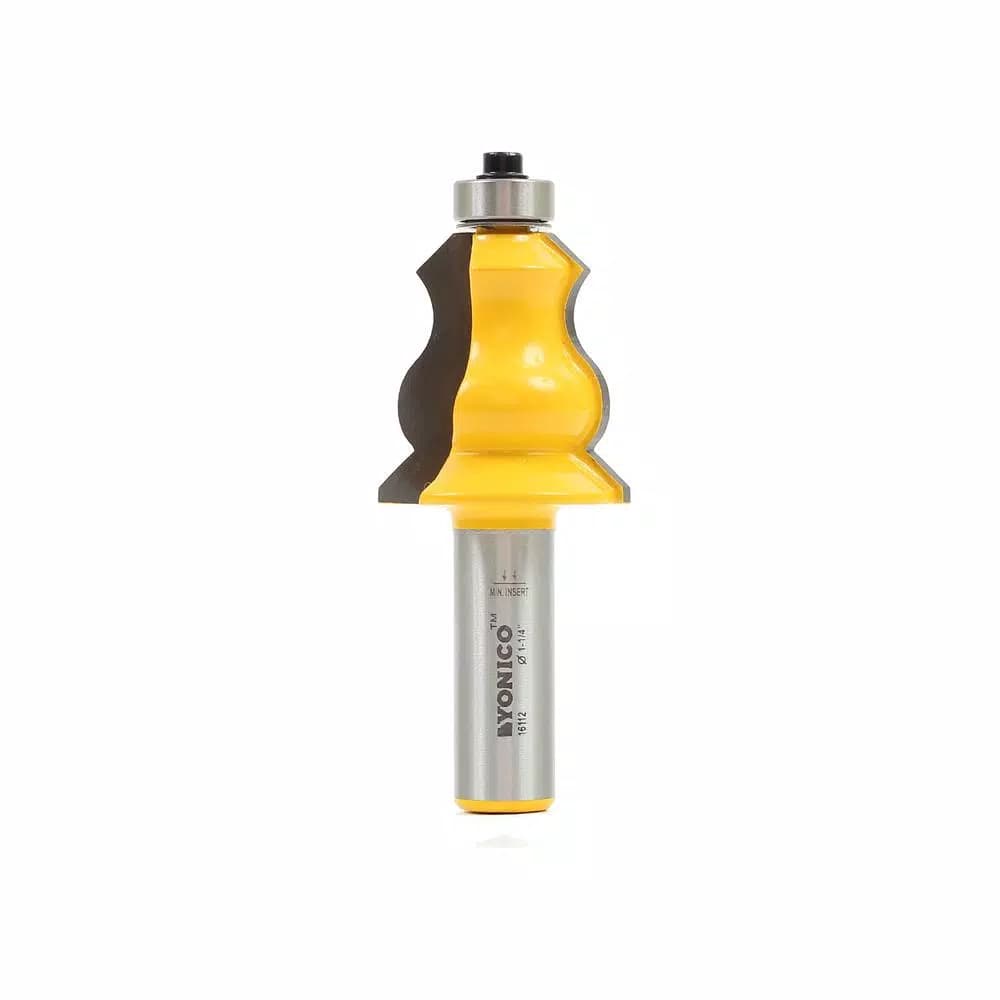 Yonico Carbide Tipped Crown Cap and Base Molding Router Bit, 1/2 in. Shank