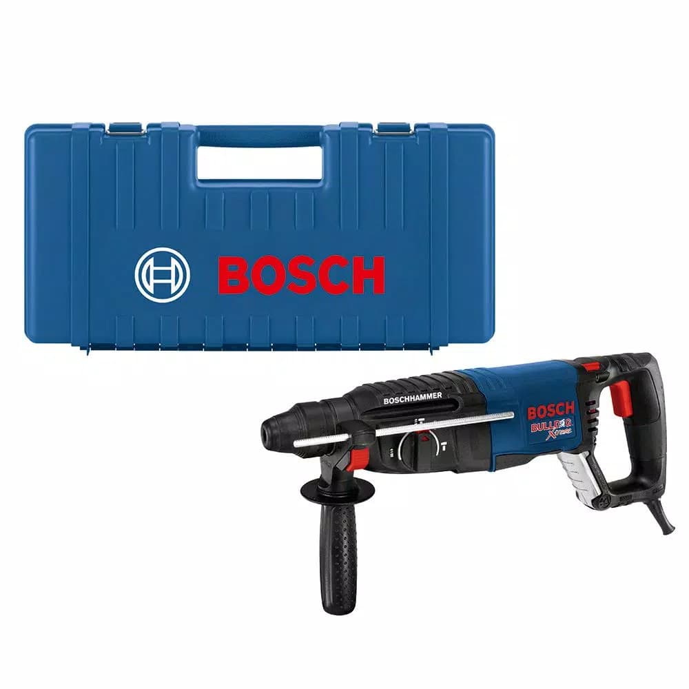 Bosch Bulldog Xtreme 8 Amp 1 in. SDS-Plus Corded Rotary Hammer Drill with Carrying Case
