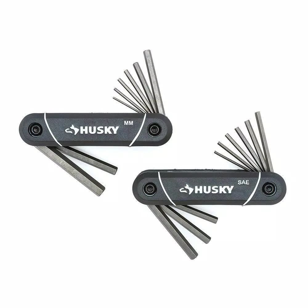 Husky 17-Piece SAE and Metric Folding Hex Key Set