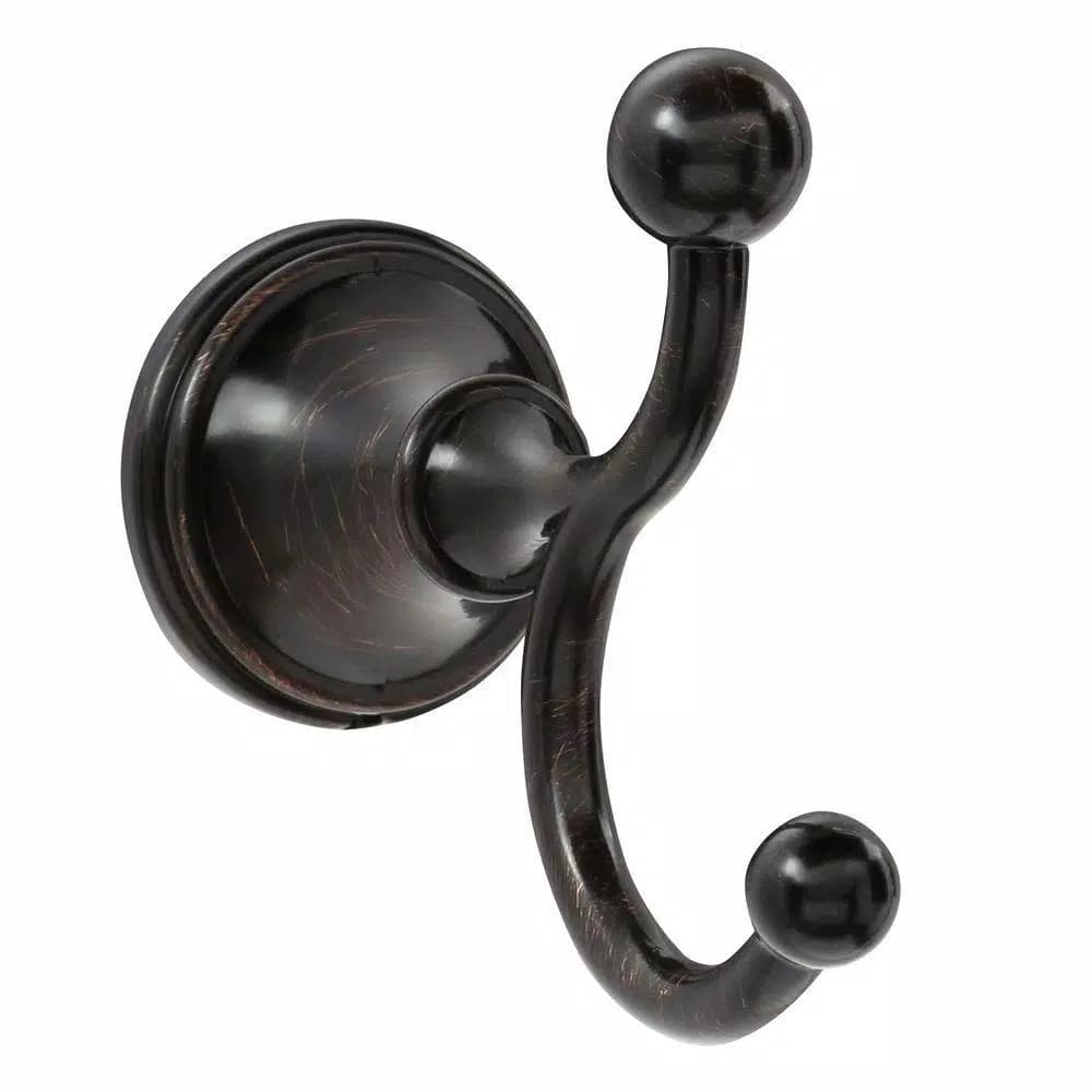 Delta Crestfield Double Towel Hook in Venetian Bronze, Zinc Die Cast