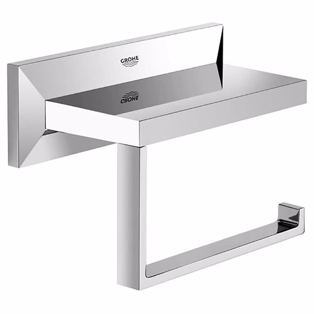 GROHE Allure Brilliant Single Post Toilet Paper Holder, StarLight Chrome