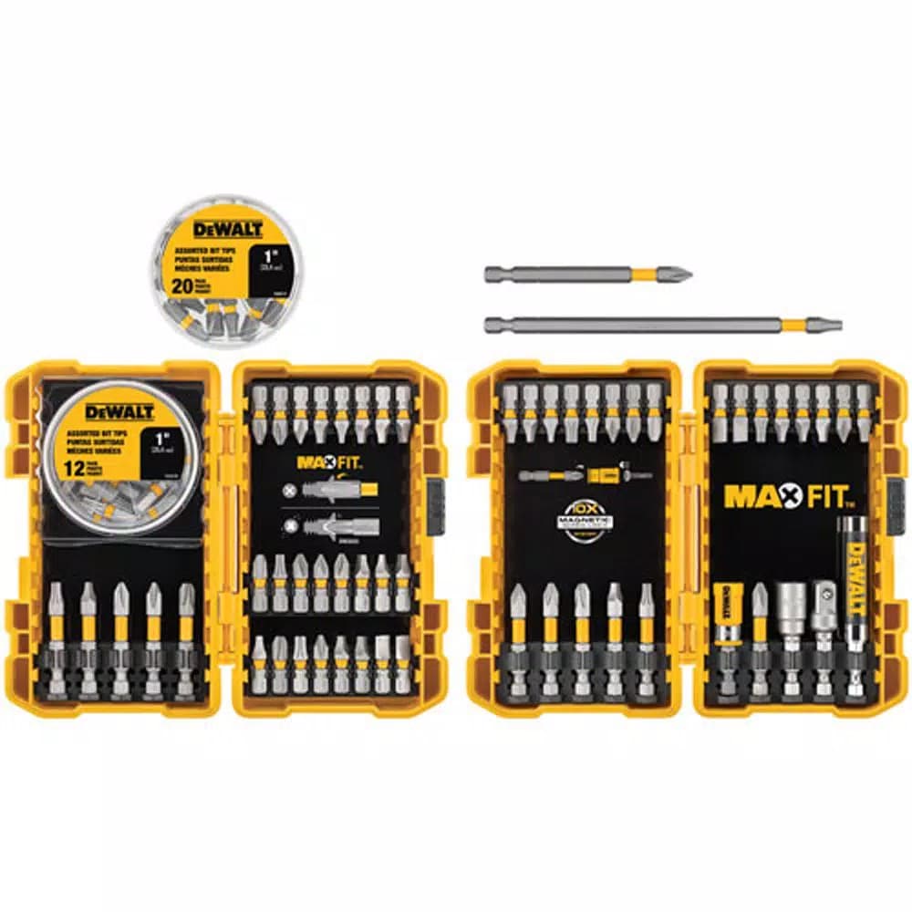 DEWALT MAXFIT 90-Piece Screwdriver Bit Set with Carrying Cases