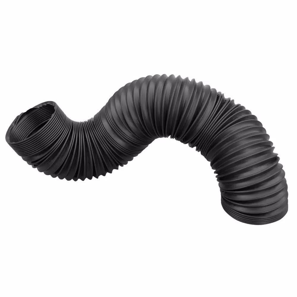 POWERTEC 4 in. Flexible Dust Collection Hose, Expandable Polypropylene Extraction Hose