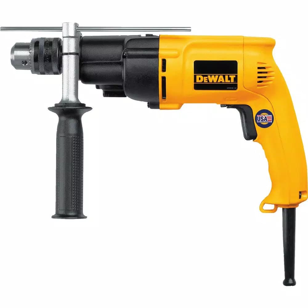 DEWALT 1/2 in. Variable Speed Dual-Range Hammer Drill, 7.8 Amp, Corded