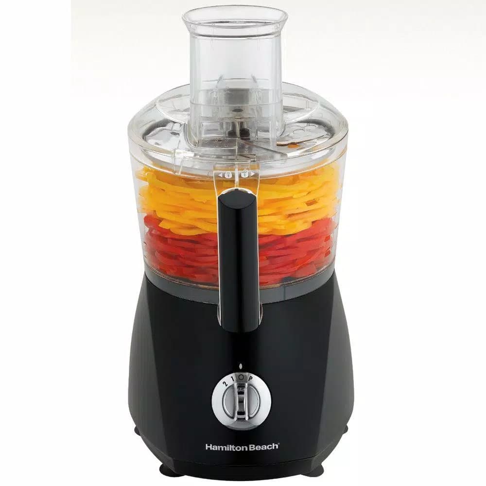 Hamilton Beach Chef Prep 10-Cup Food Processor, 525-Watt, 2-Speed with Pulse, Black