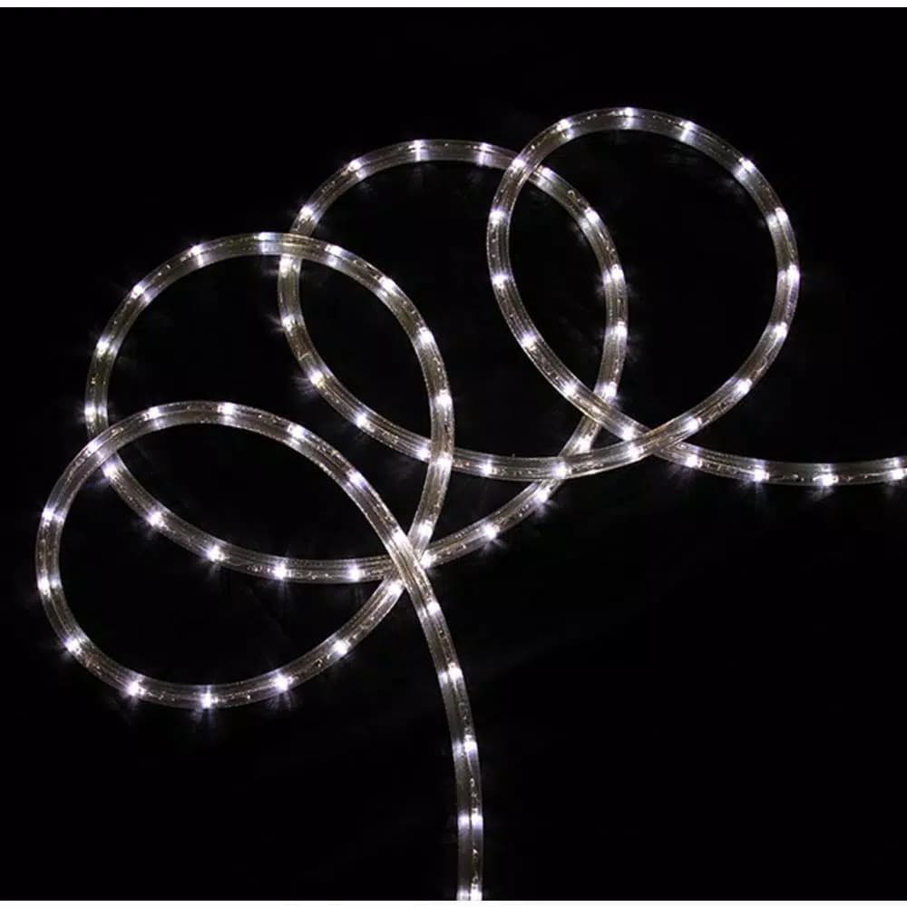 Northlight 18 ft. 108-Light Pure White LED Christmas Rope Lights, Indoor/Outdoor