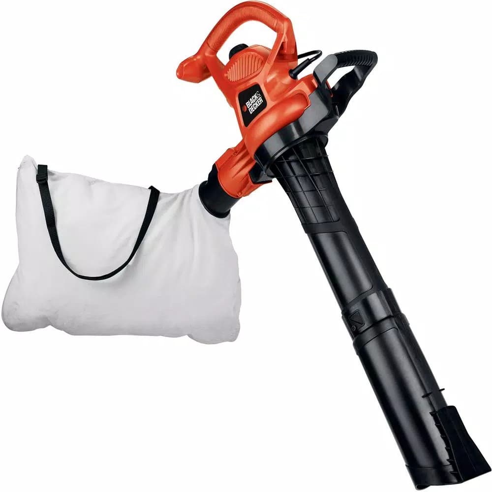 BLACK+DECKER 12-Amp Corded Electric 3-in-1 Handheld Leaf Blower, Vacuum, and Mulcher, 230 MPH, 385 CFM