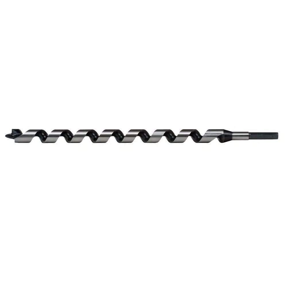 Klein Tools 1 in. High-Speed Steel Ship Auger Bit with 7/16 in. Hex Shank