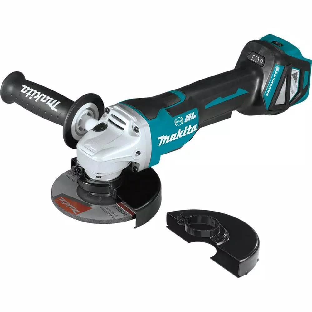 Makita 18V LXT Brushless 4-1/2"/5" Cordless Angle Grinder with Electric Brake & Variable Speed (Tool Only)