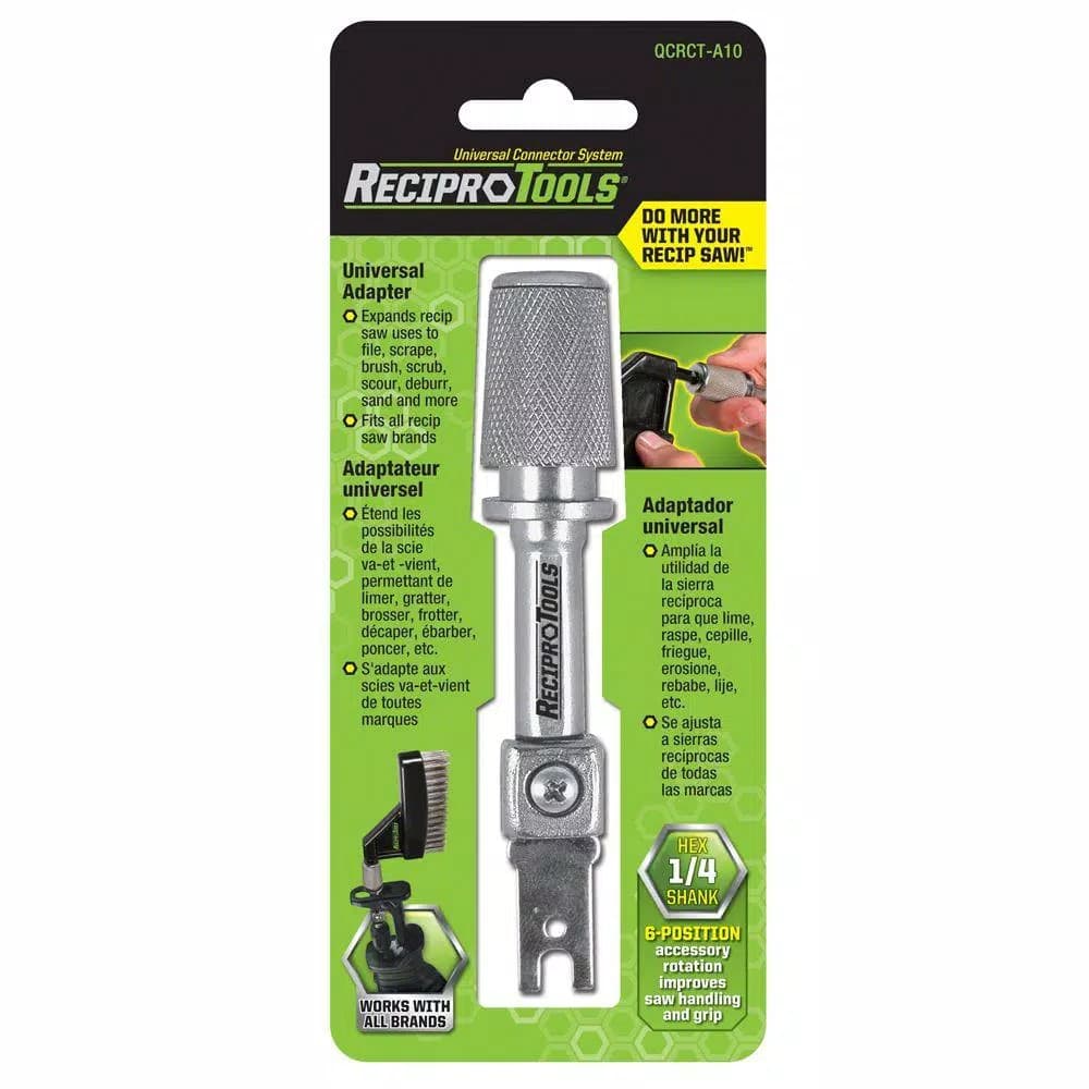 Reciprotools Universal Quick-Change Adapter for Reciprocating Saws