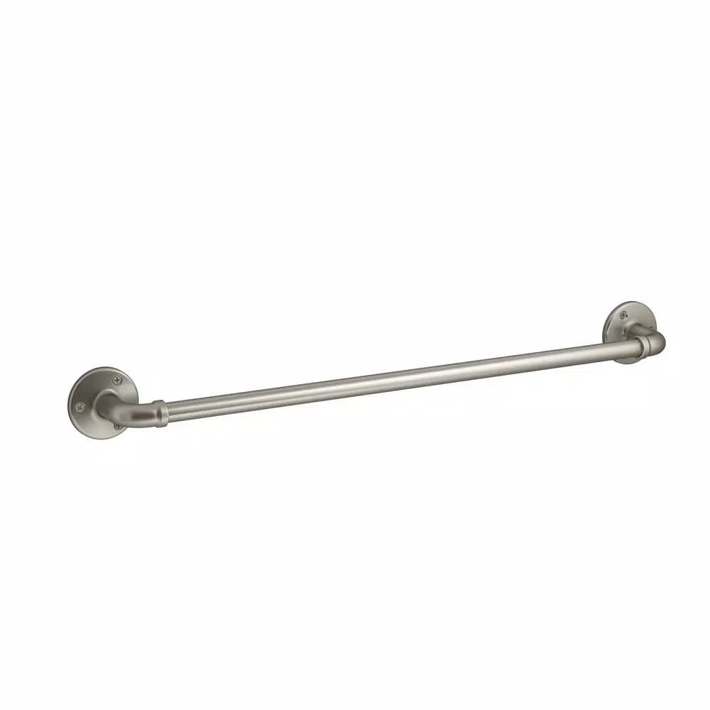 KOHLER Worth 24 in. Single Towel Bar in Brushed Nickel