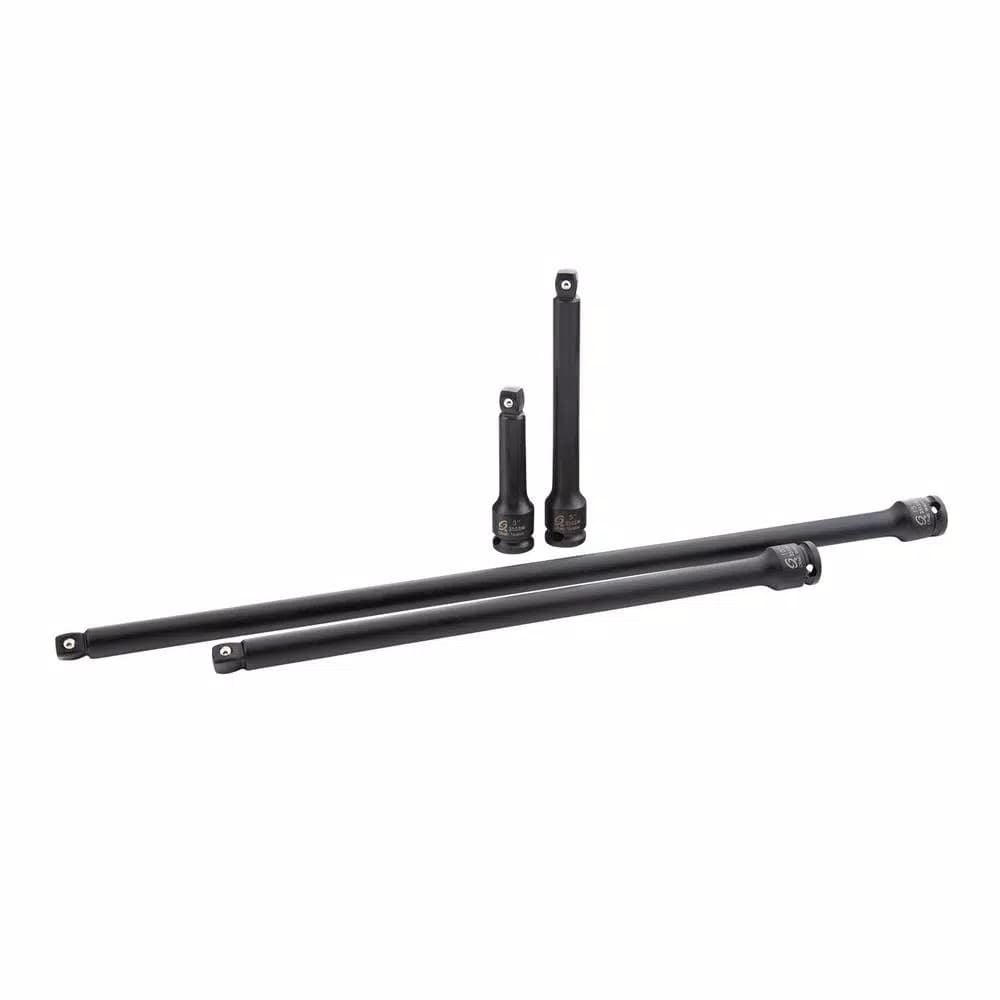 SUNEX TOOLS Sunex 3504 3/8 in. Wobble Drive Impact Extension Socket Set, 4-Piece