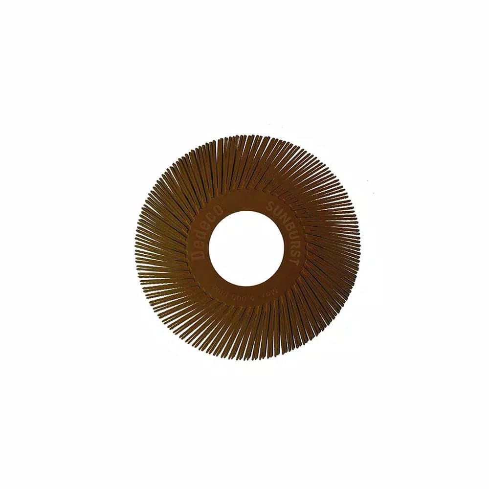 Dedeco Sunburst 6 in. 36-Grit TA Radial Discs, 1 in. Arbor, Ultra-Coarse Cleaning and Polishing Tool (40-Pack)