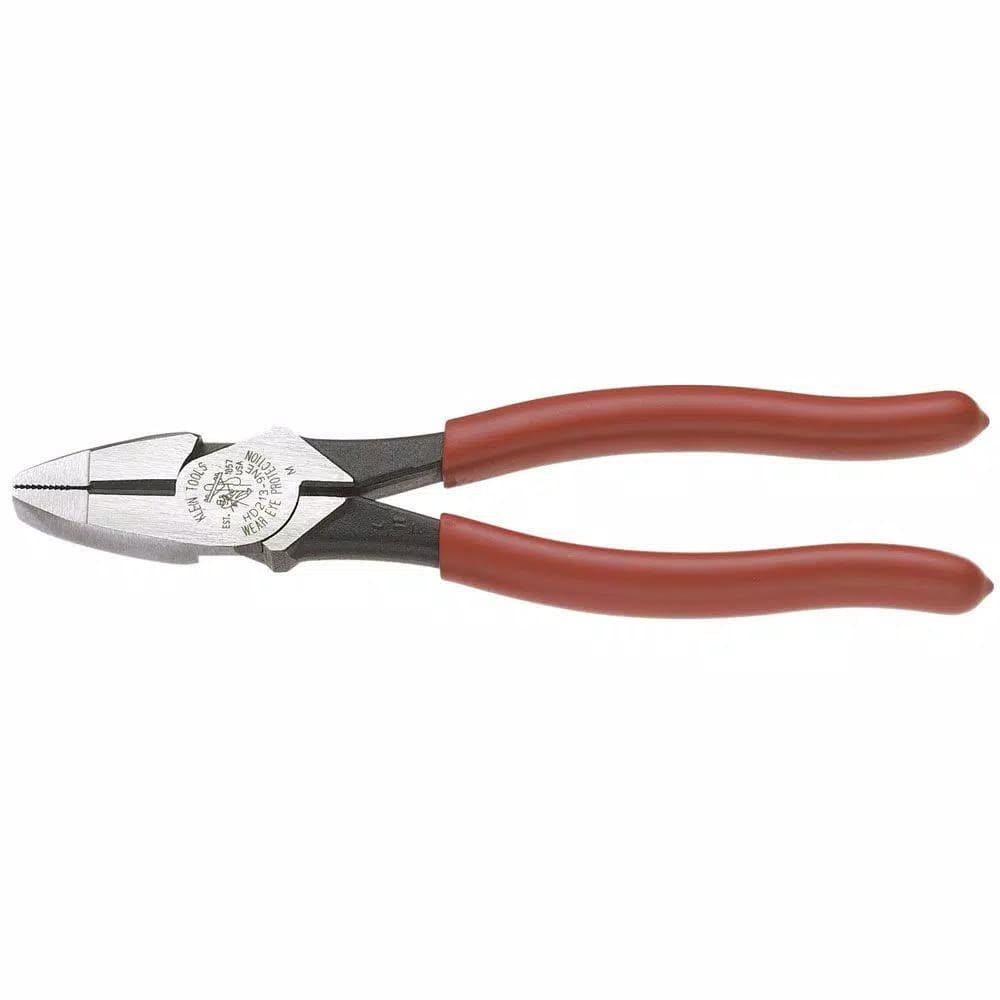 Klein Tools 9 in. Heavy Duty High Leverage Lineman's Side Cutting Pliers