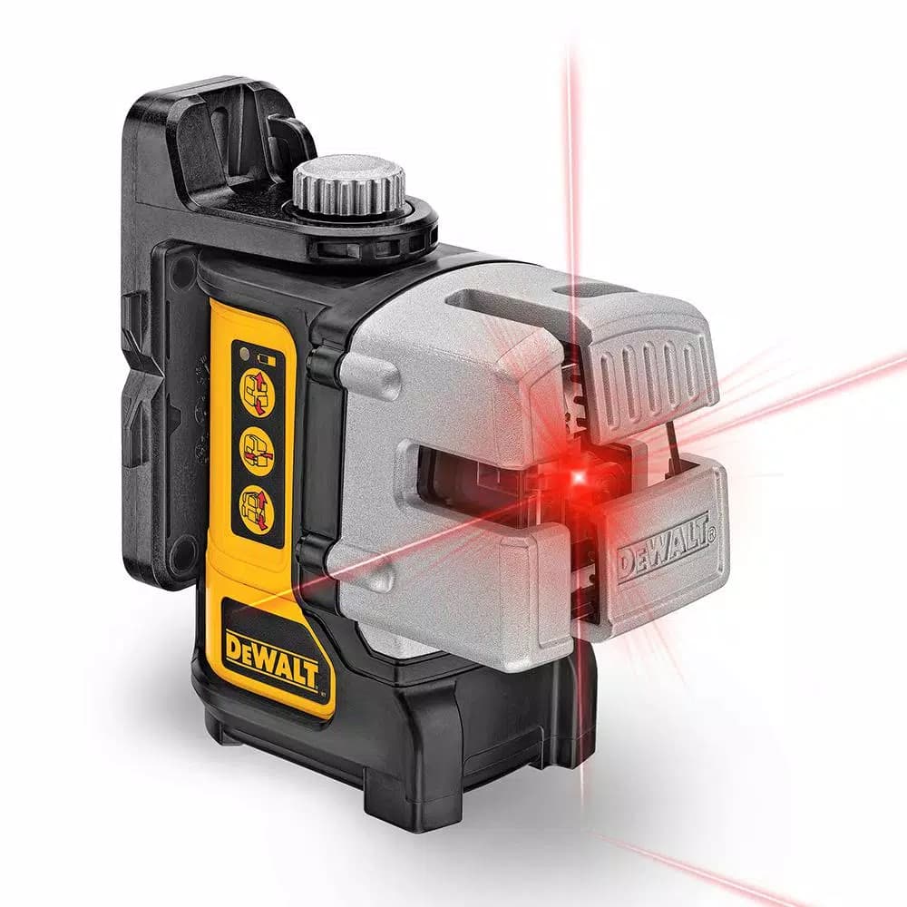 DEWALT DW089K 3-Beam Red Self-Leveling Cross Line Laser Level with Case