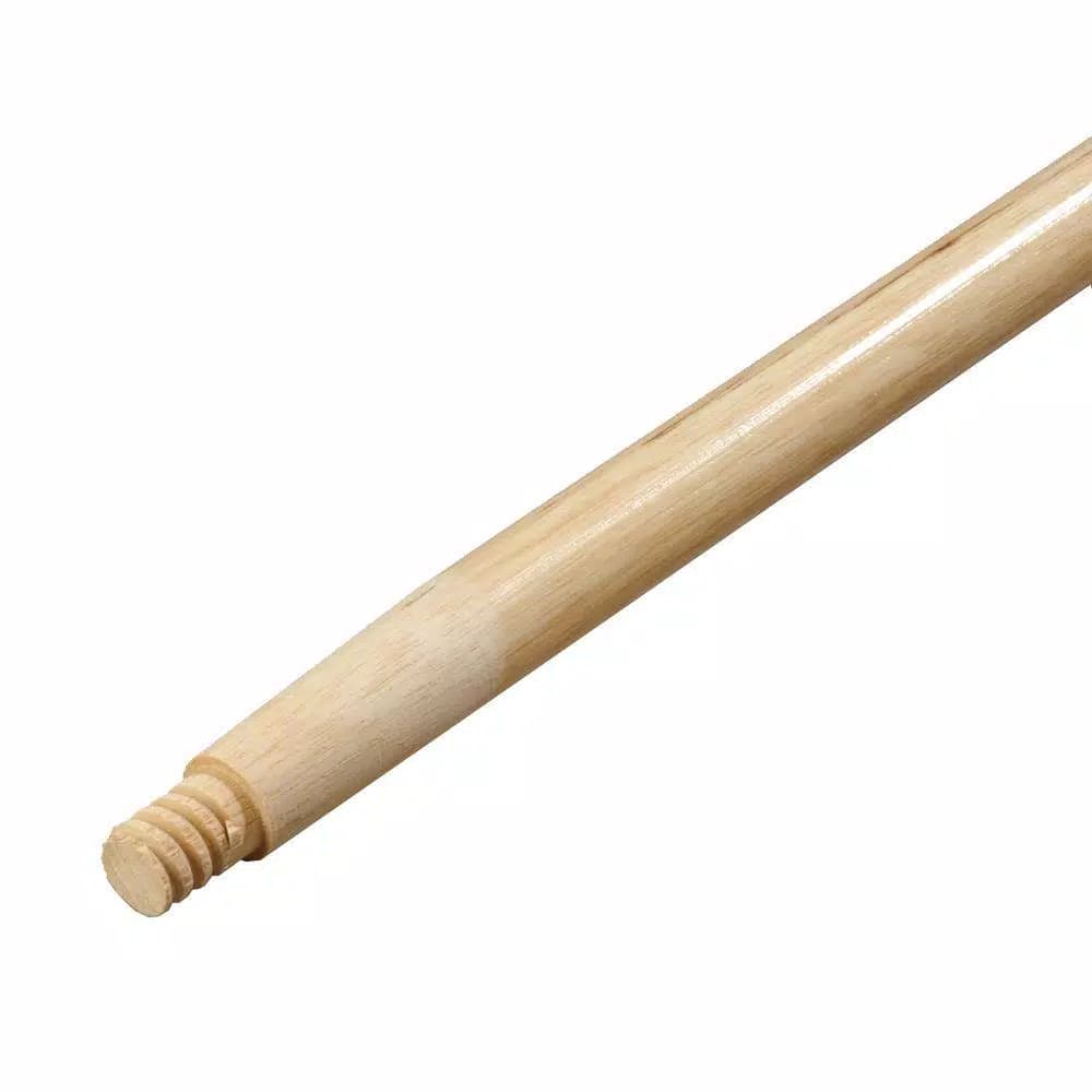 Carlisle Flo-Pac 60 in. Heavy Duty Threaded Wood Handle, 1-1/8 in. Diameter (12-Pack)