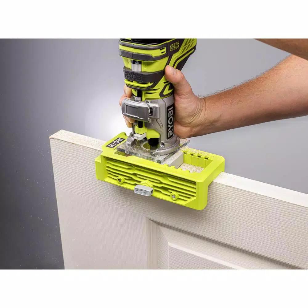 RYOBI Door Hinge Installation Kit with Router Bit and Self-Centering Hinge Bit