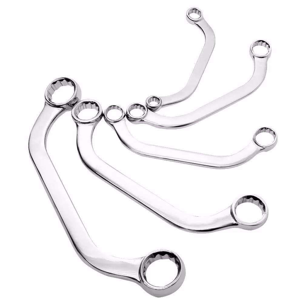 Sunex Tools 5-Piece SAE Half Moon Wrench Set with Canvas Pouch