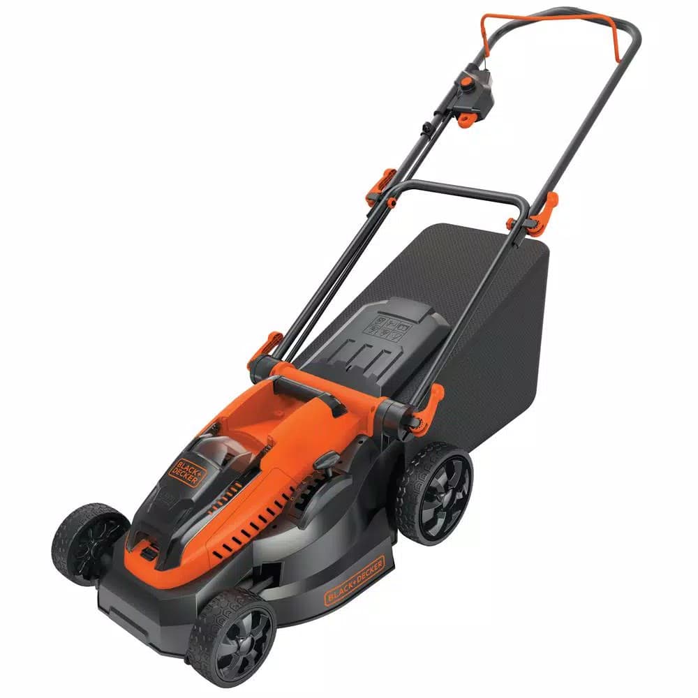 BLACK+DECKER 40V MAX Cordless Lithium-Ion Walk Behind Push Mower, 16 in. Deck with (2) 2.0 Ah Batteries & Charger