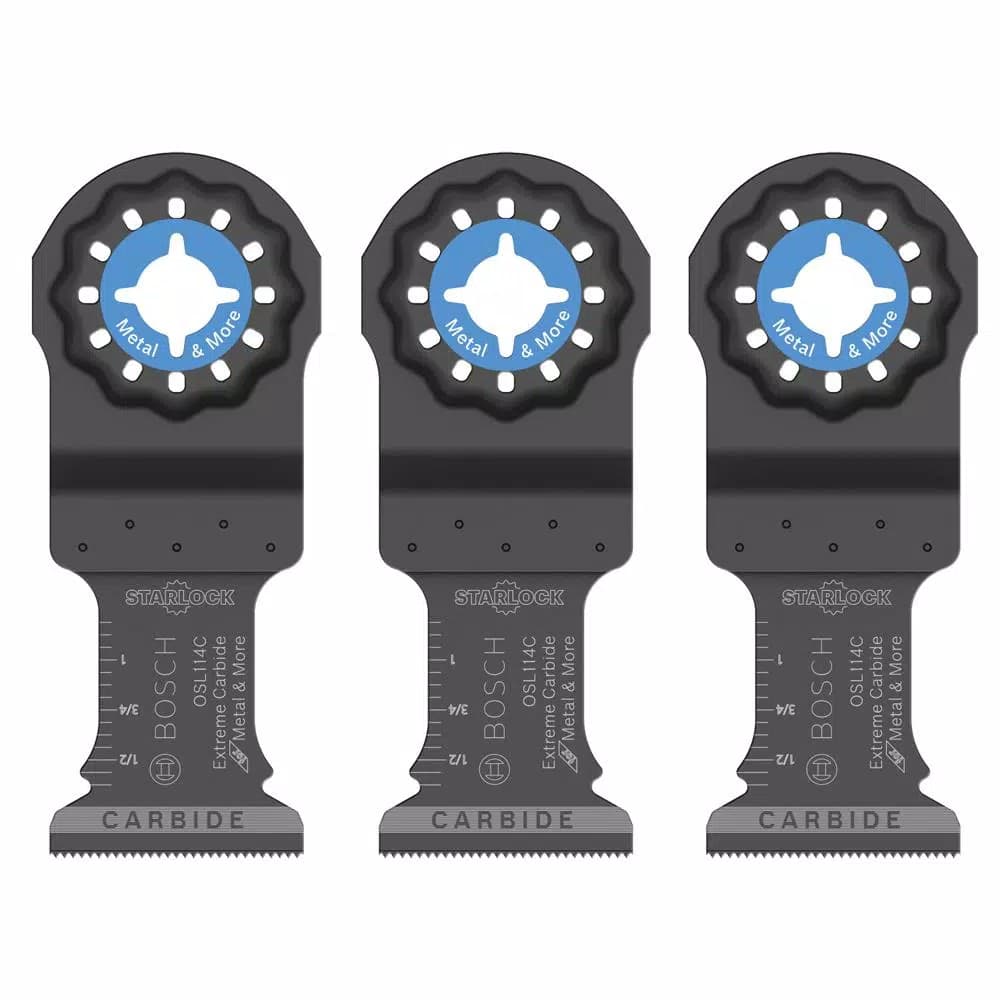 Bosch Starlock 1-1/4 in. Carbide Plunge Blade Set, 3-Piece