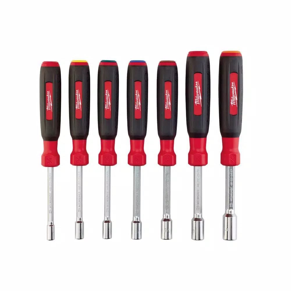Milwaukee SAE HollowCore Magnetic Nut Driver Set, 7-Piece