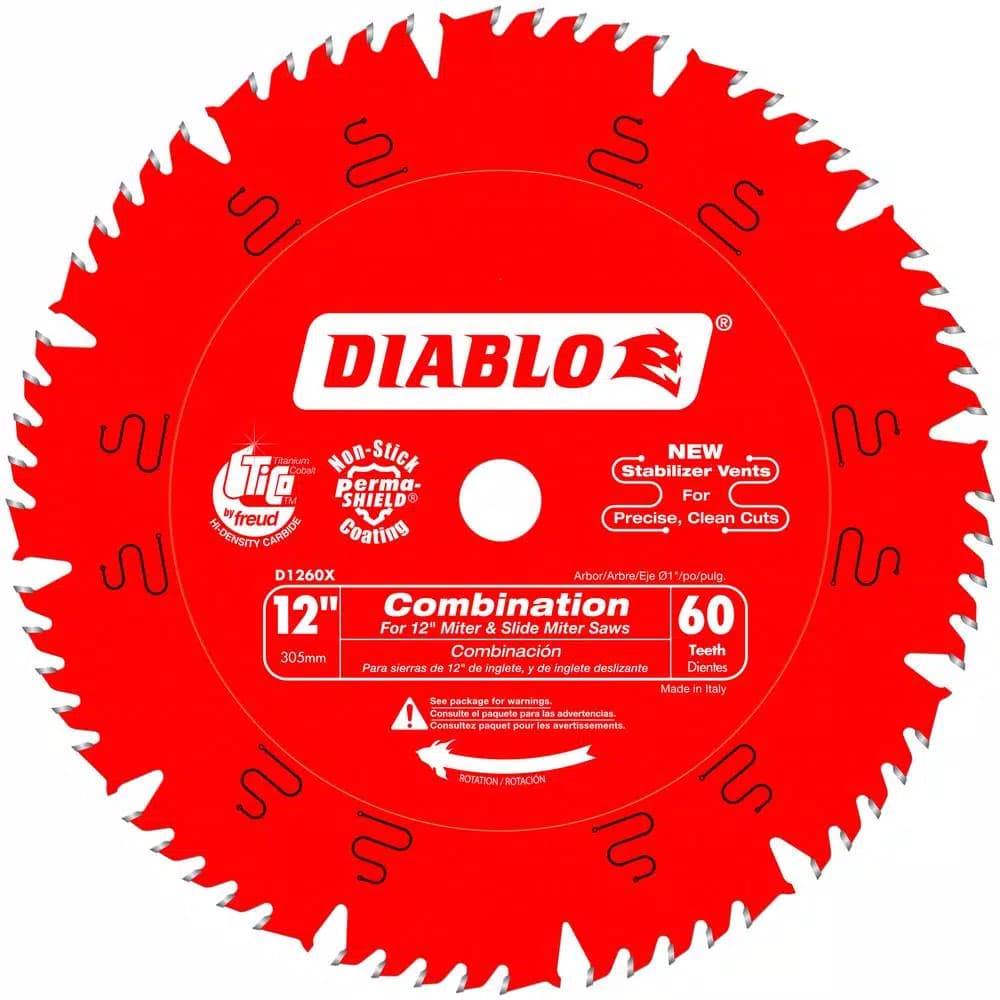 Diablo 12 in. x 60-Teeth Combination Carbide Circular Saw Blade