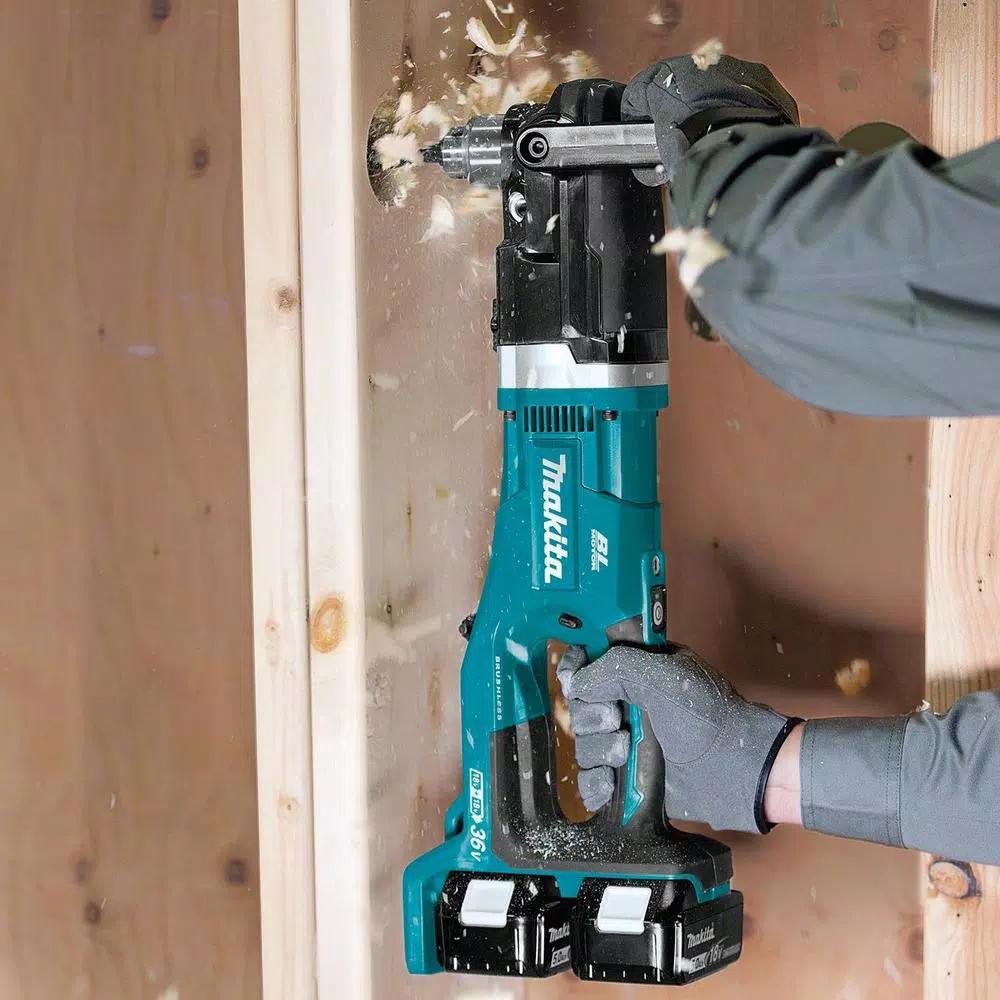 Makita 18V X2 (36V) LXT Brushless 1/2 in. Right Angle Drill Kit with Bonus 18V LXT Brushless Impact Driver