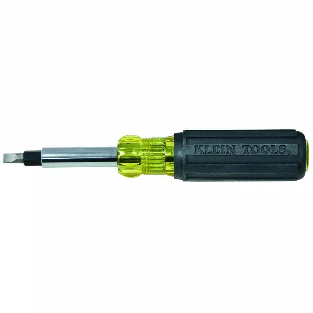 Klein Tools Heavy-Duty Multi-Bit Screwdriver and Nut Driver with Cushion Grip Handle