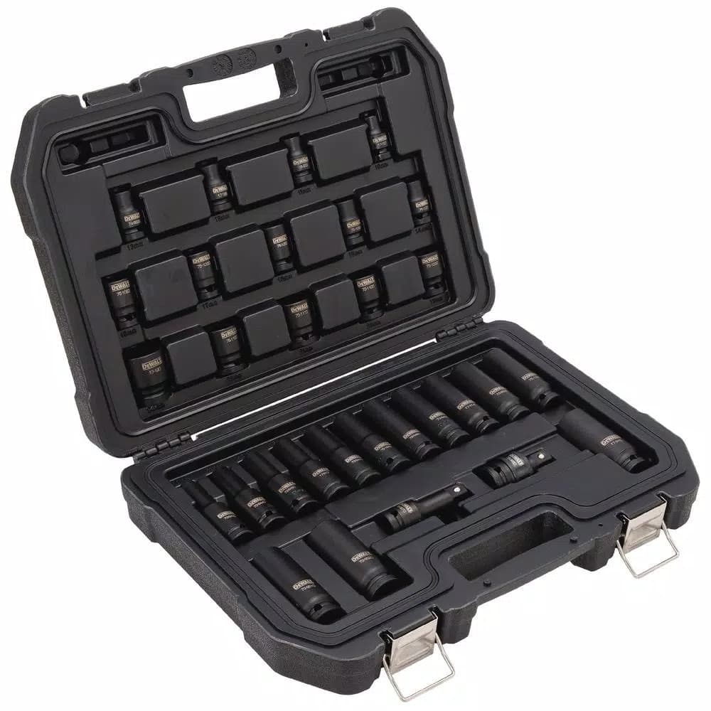 DEWALT 30-Piece 1/2 in. Drive Metric Impact Socket Set with DirectTorque Technology