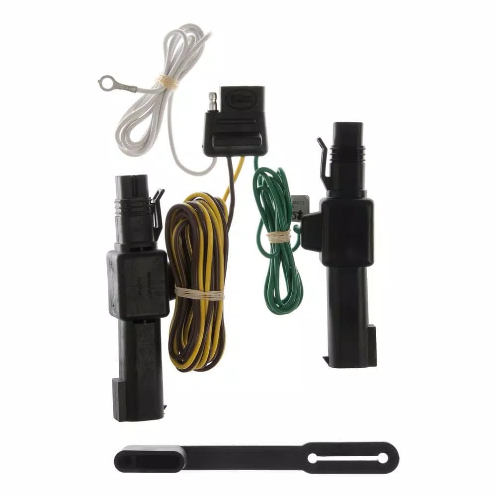 CURT Custom 4-Way Flat Vehicle-Trailer Wiring Harness for Dodge D, W, Dakota, B250, 1500, 2500, 3500