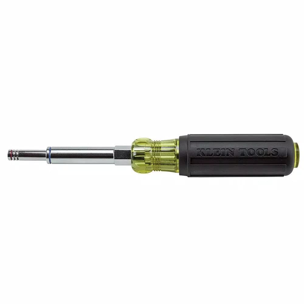 Klein Tools 5-in-1 Heavy Duty Multi-Nut Driver with Interchangeable Sizes and Wrench Assist