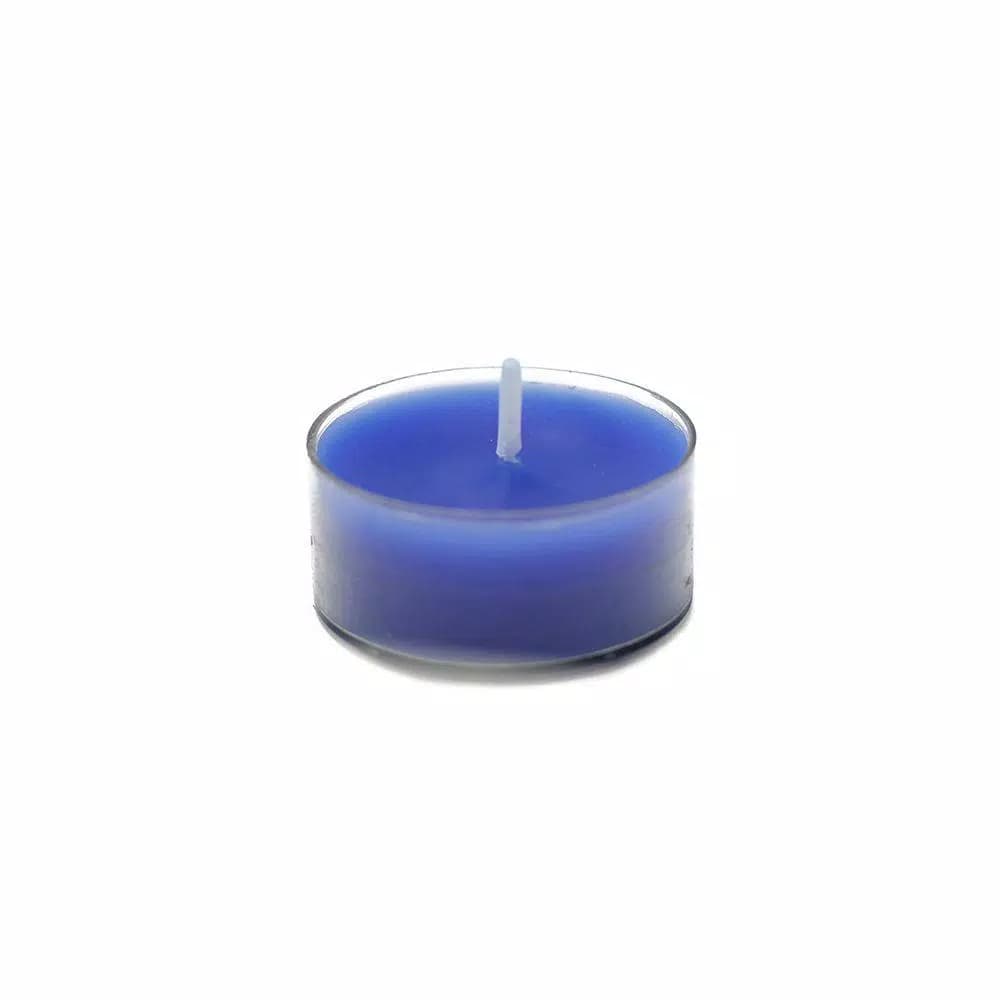 Zest Candle Blue Tealight Candles, 1.5 in. Diameter, 50-Pack