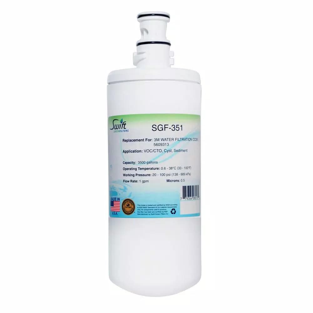 Swift Green Filters SGF-351 Replacement for 3M CC351/5609313 Under Sink Water Filter Cartridge
