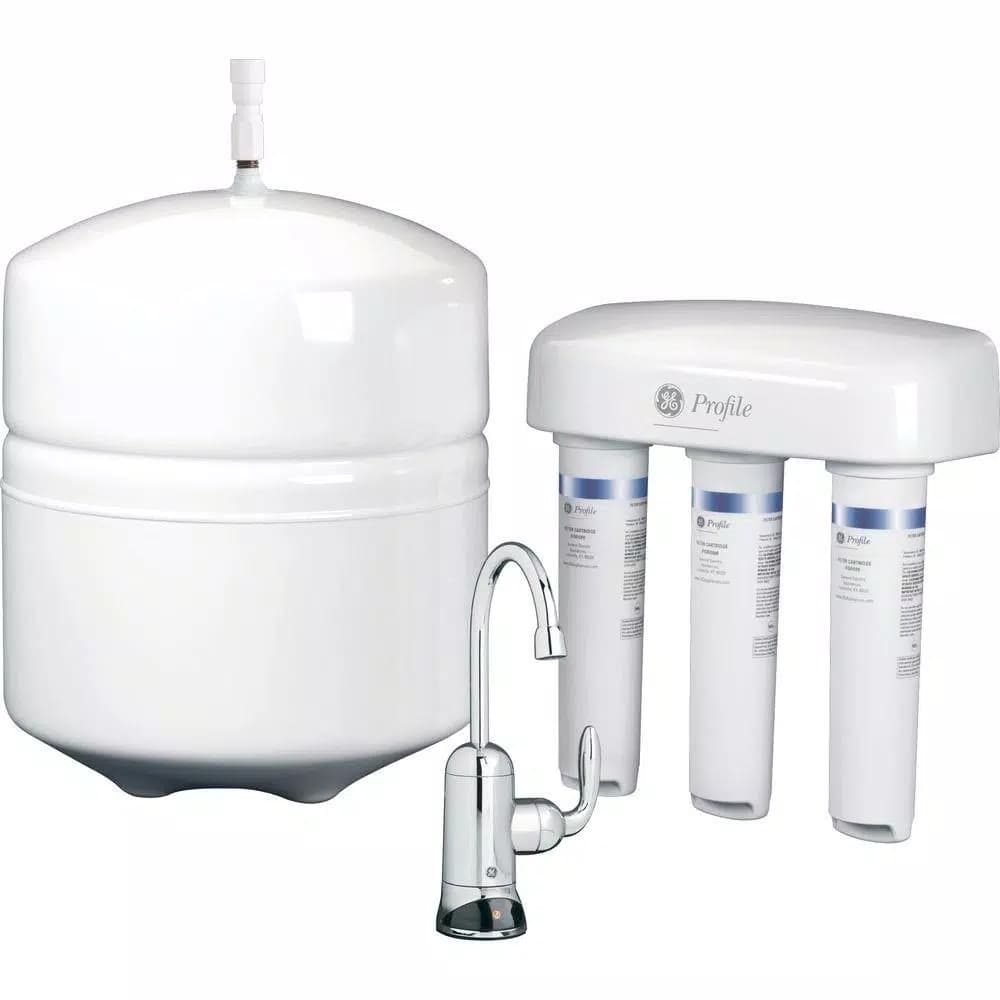 GE Profile Reverse Osmosis Premium Water Filtration System with Chrome Faucet
