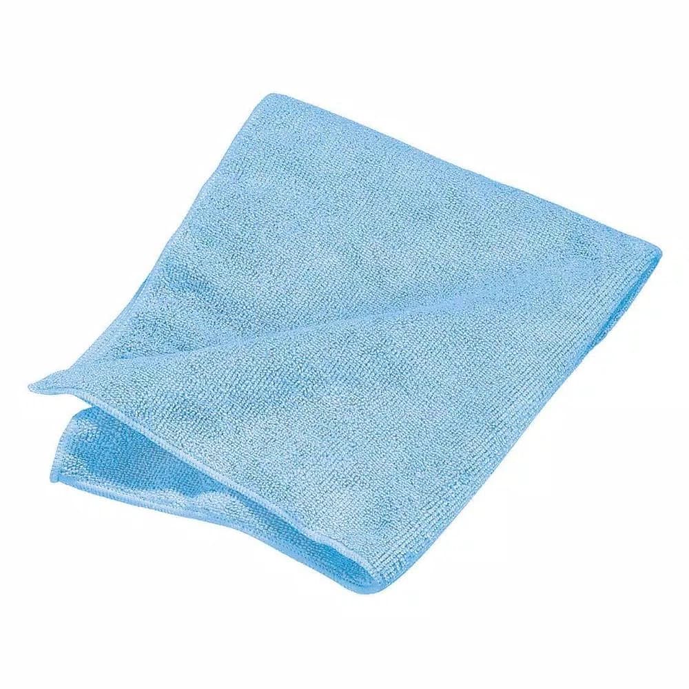 Carlisle 16 in. x 16 in. Microfiber Terry Cleaning Cloths, Blue (12-Pack)