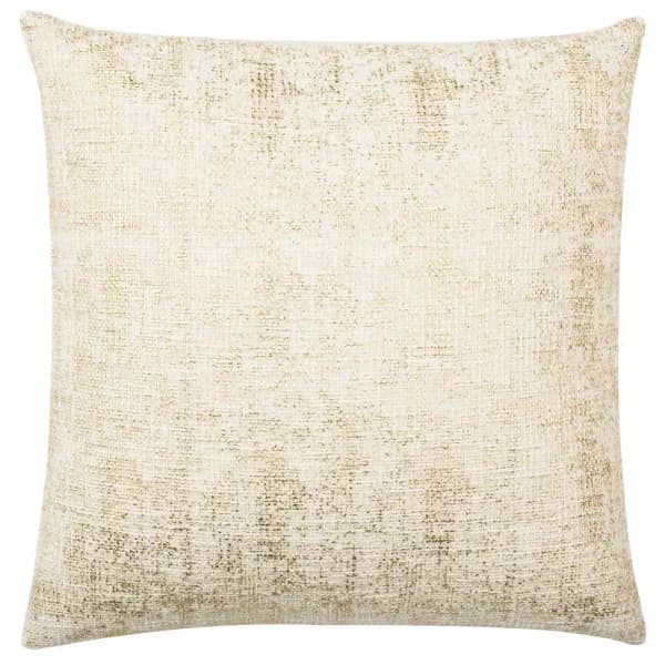 Safavieh Golden Cream Solid Down Alternative 20 in. x 20 in. Square Throw Pillow