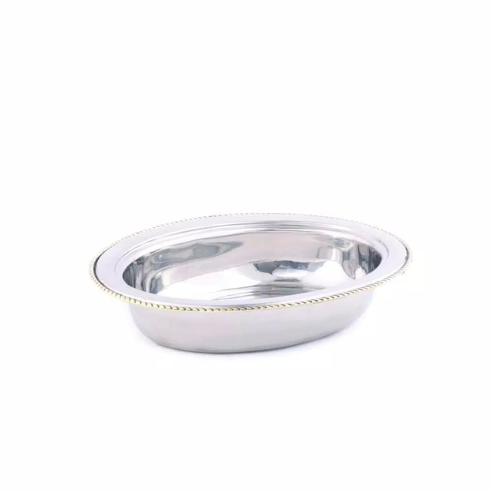 Old Dutch 6 Qt. Oval Stainless Steel Food Pan for Chafing Dishes