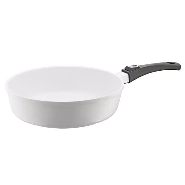 Berndes Vario Click Pearl 6 Qt. Cast Aluminum Ceramic Nonstick Saute Pan, White